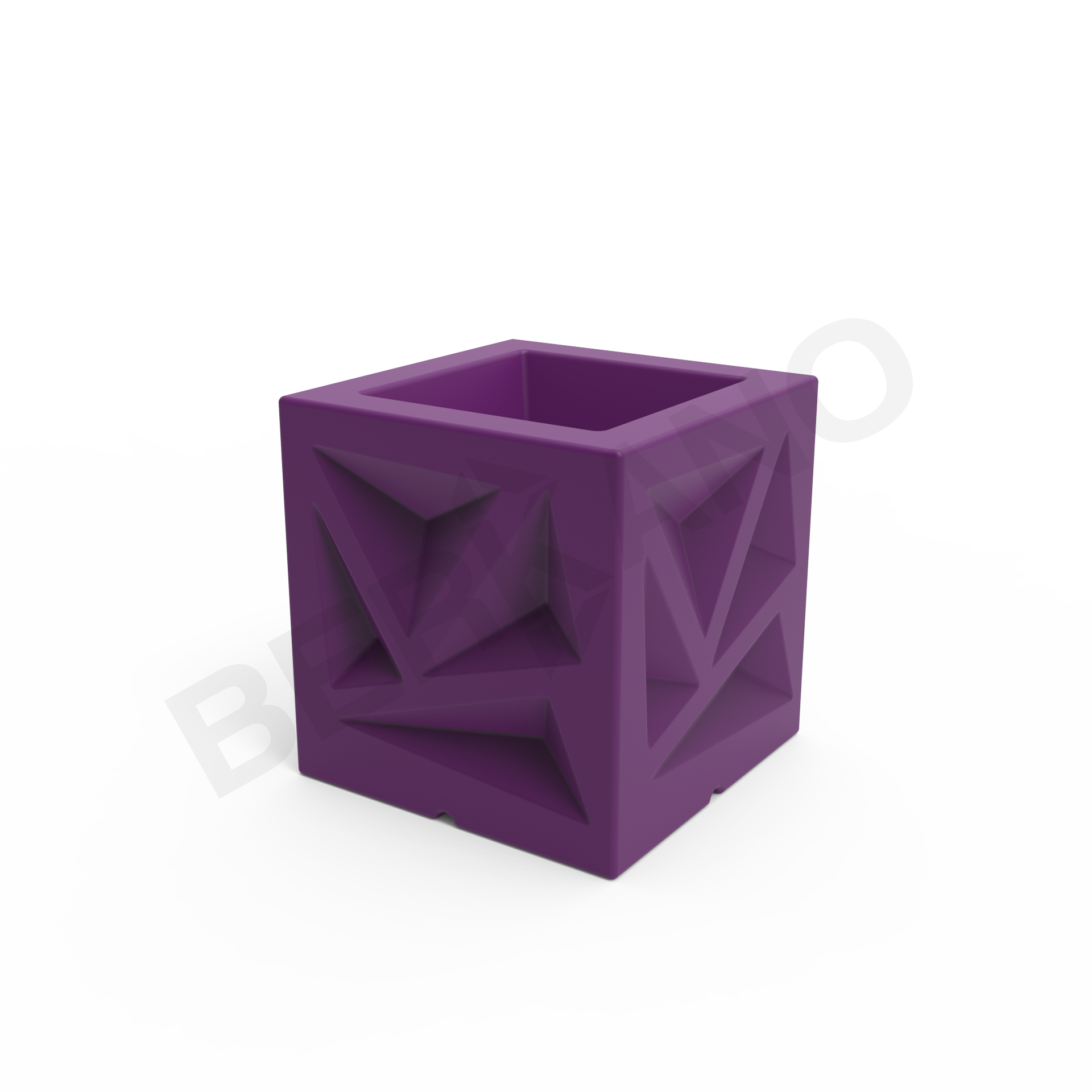Кашпо Icelandic Cube DB сиреневого цвета - фото 6