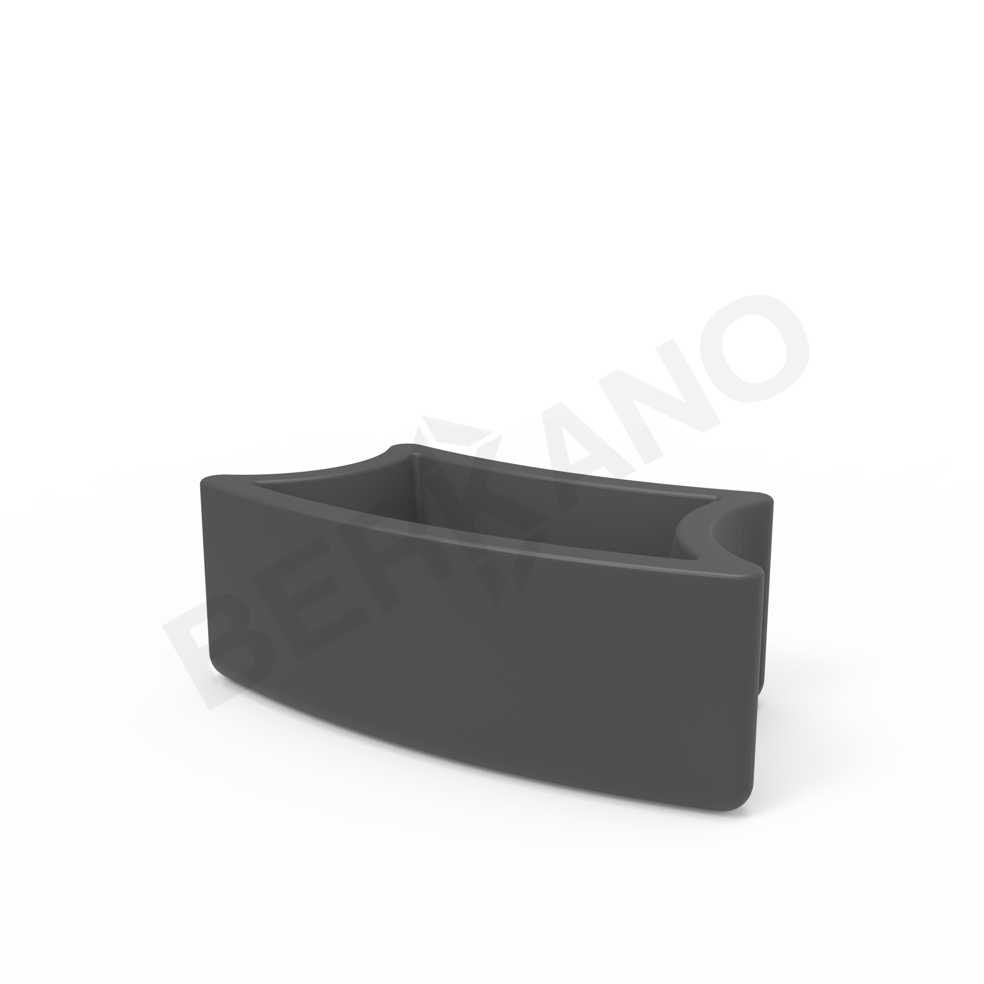 Кашпо Smoov Planter Mini Arc 30 DB графитового цвета - фото 5
