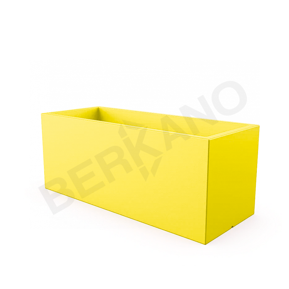 Кашпо Cubric 150*60 желтого цвета - фото 4