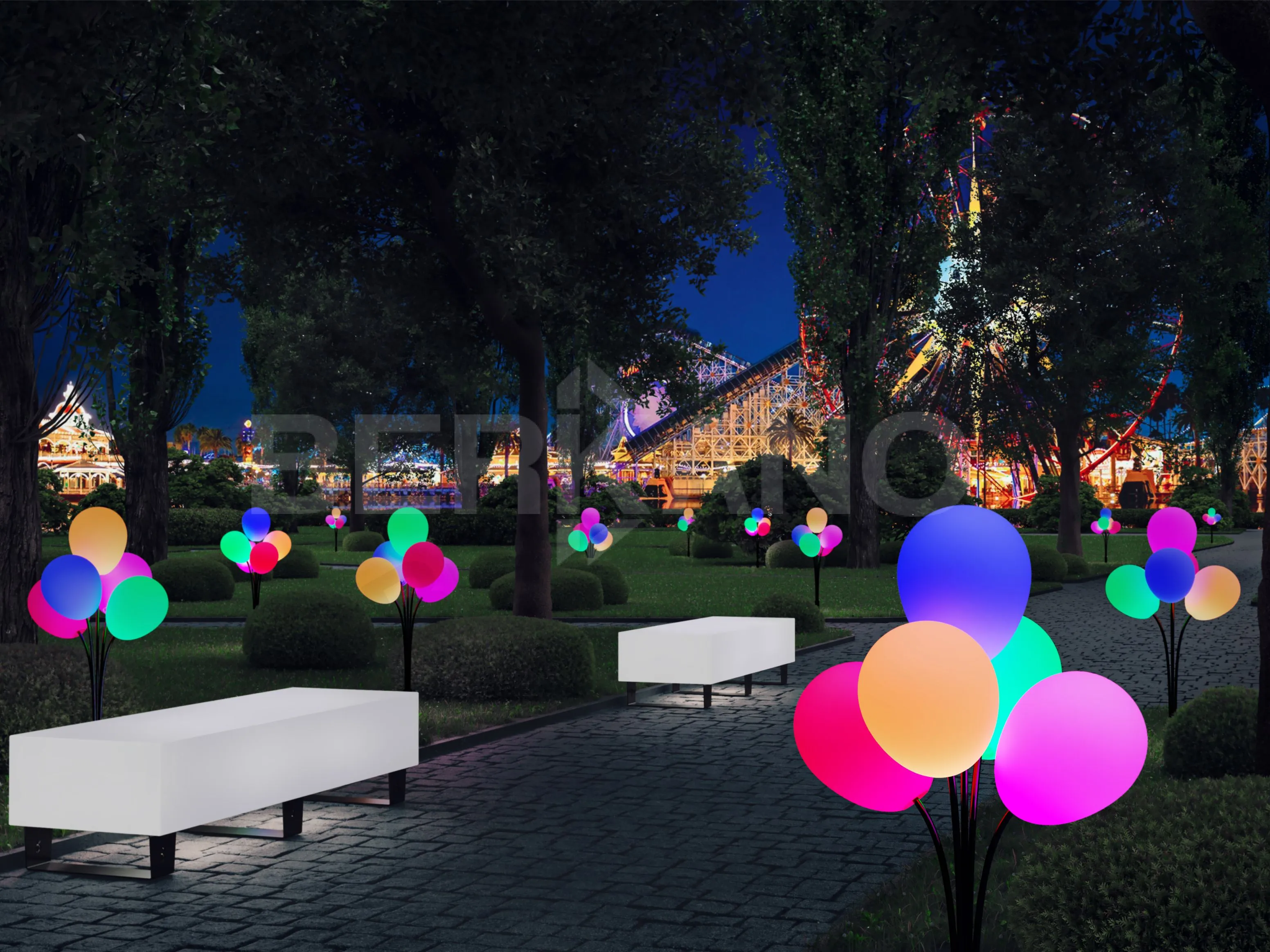 Светильник с подсветкой Bubbles с RGB подсветкой - фото 3