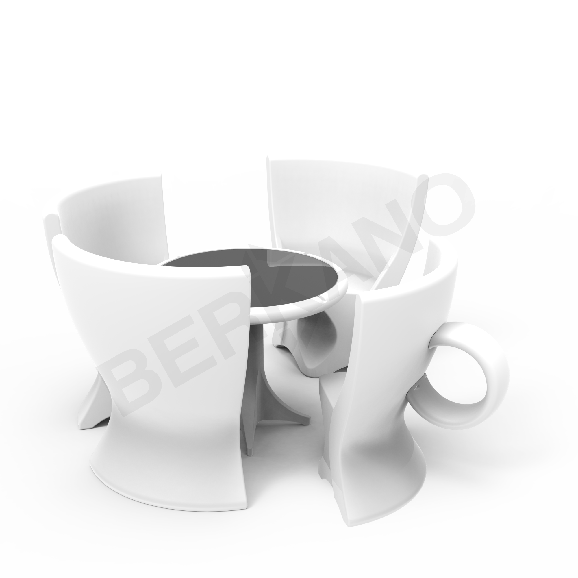 Стол Coffee белого цвета - фото 5