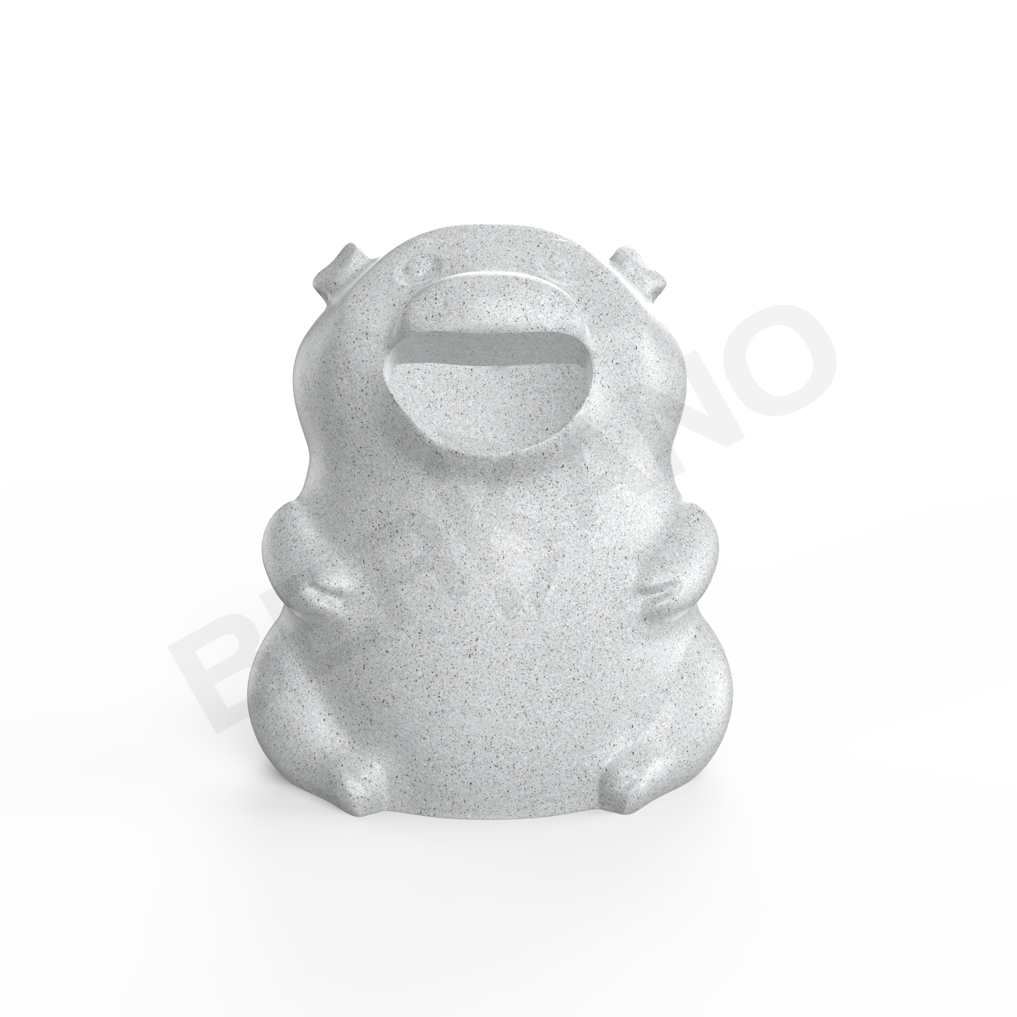 Урна детская BERKANO Piggy белого цвета Granite - фото 6