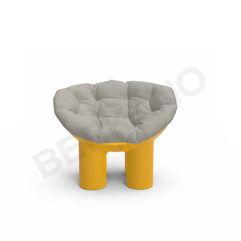 Кресло SLON Kids Yellow / аксессуар Light grey - фото 6