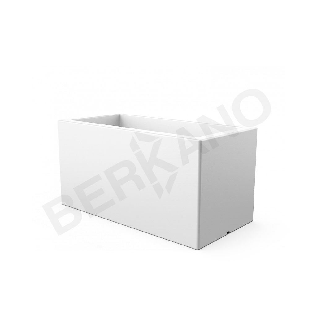 Кашпо Cubric 80*40 DB белого цвета