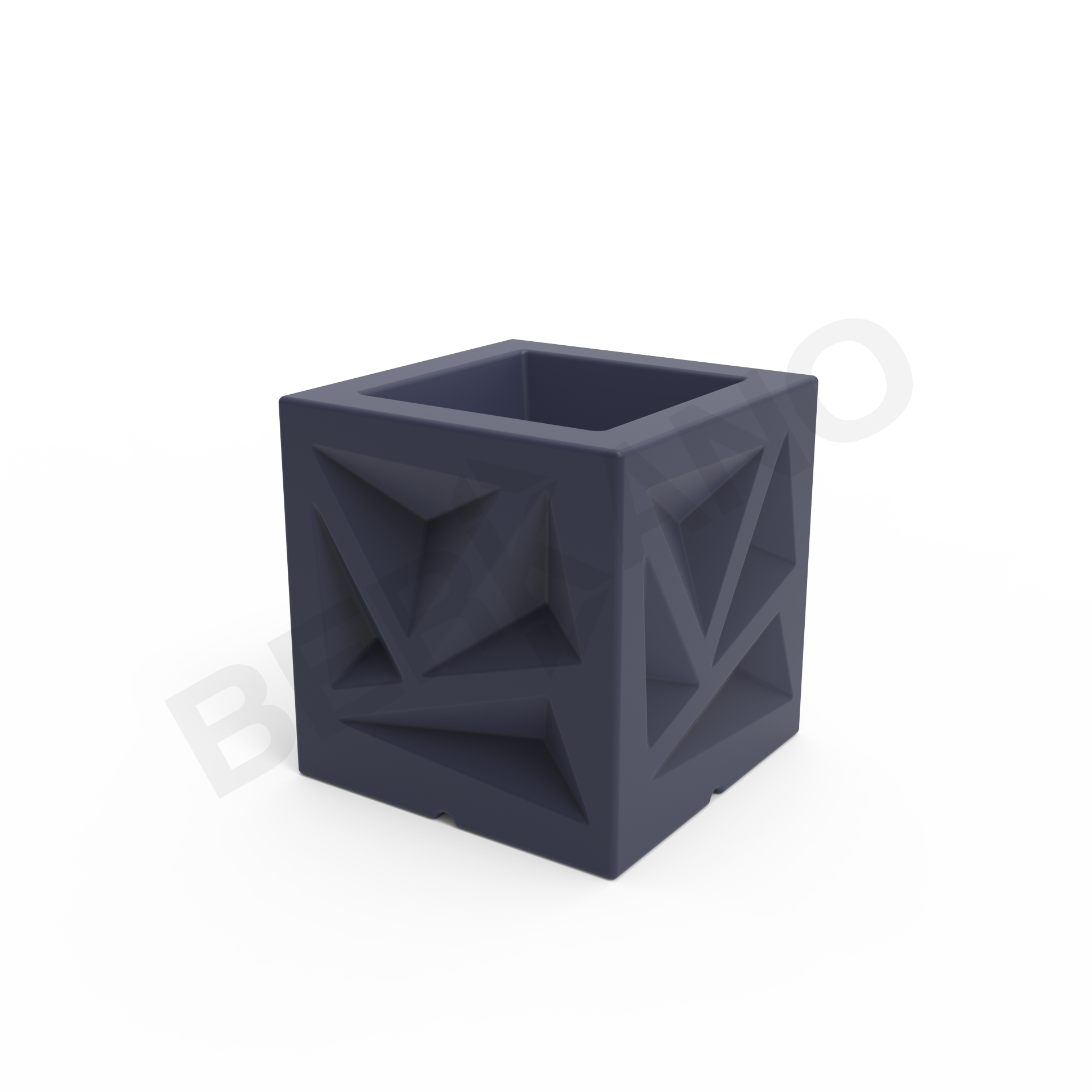Кашпо Icelandic Cube DB синего цвета - фото 6