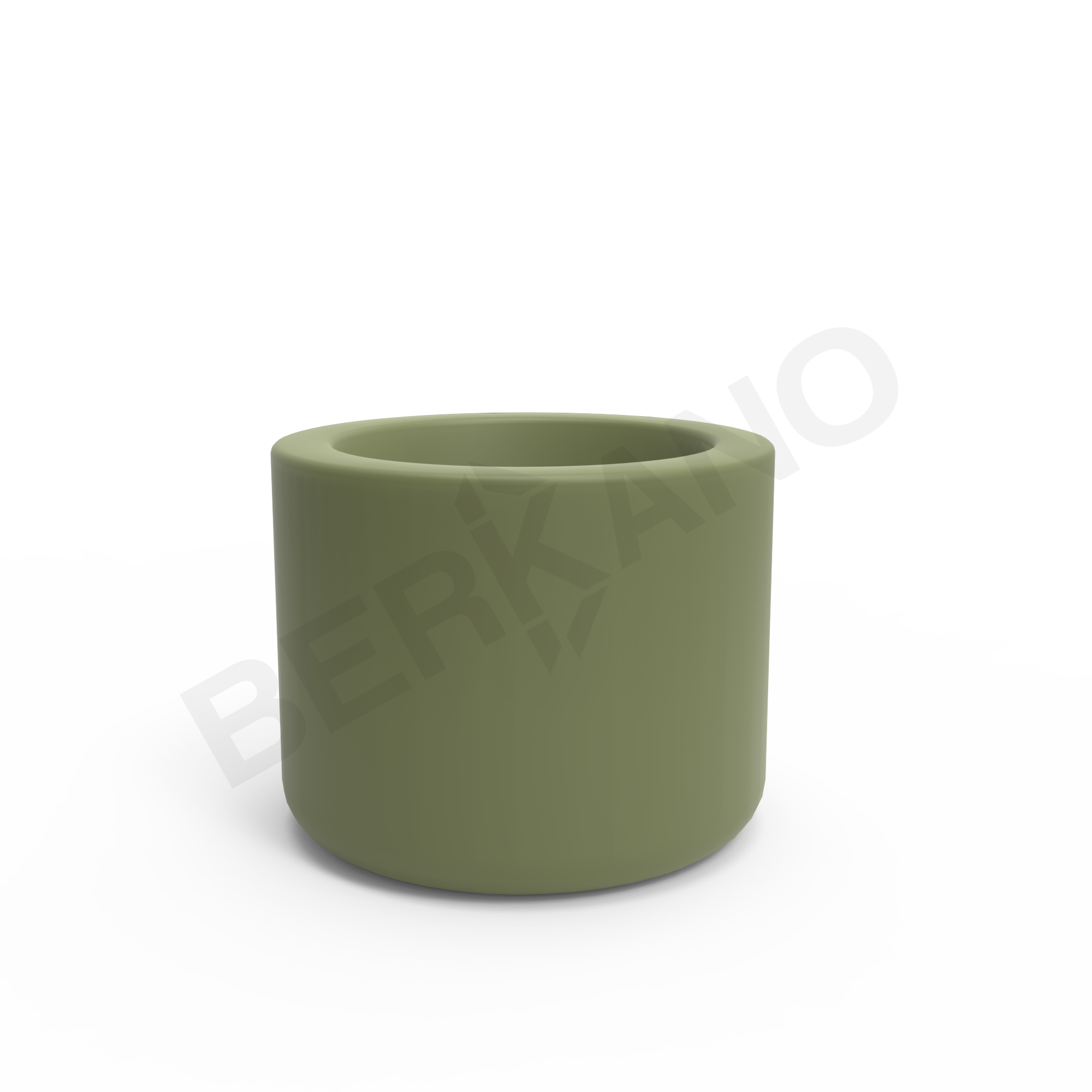 Кашпо Smoov Planter Mini Cylinder 30 DB темно-зеленого цвета  - фото 5