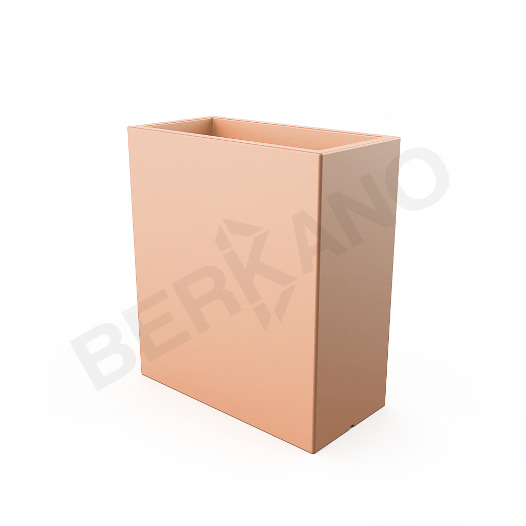 Кашпо Cubric 90*80 DB терракотового цвета - фото 3