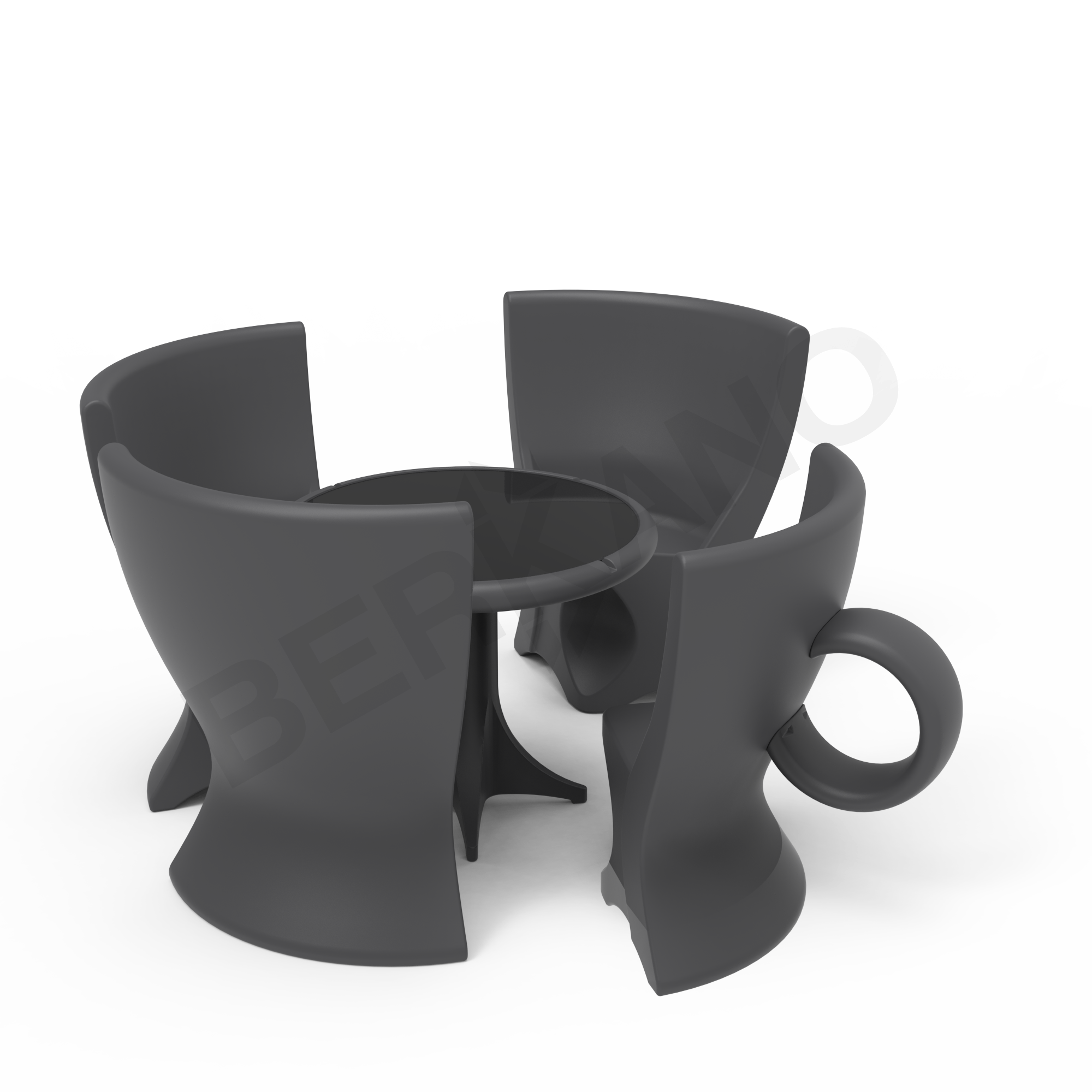 Стул Coffee графитового цвета - фото 2