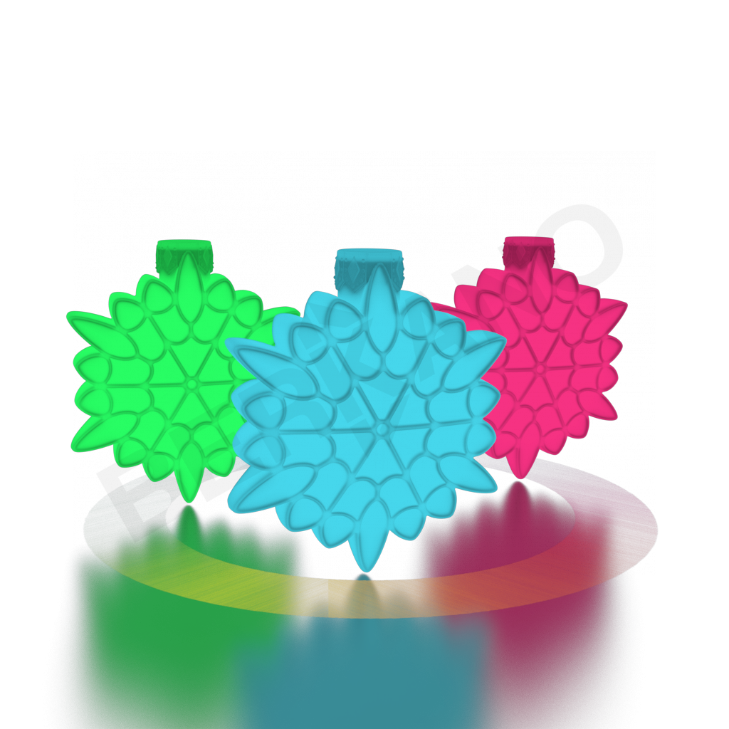 Праздничное украшение SNOWFLAKE белого цвета RGB - фото 8
