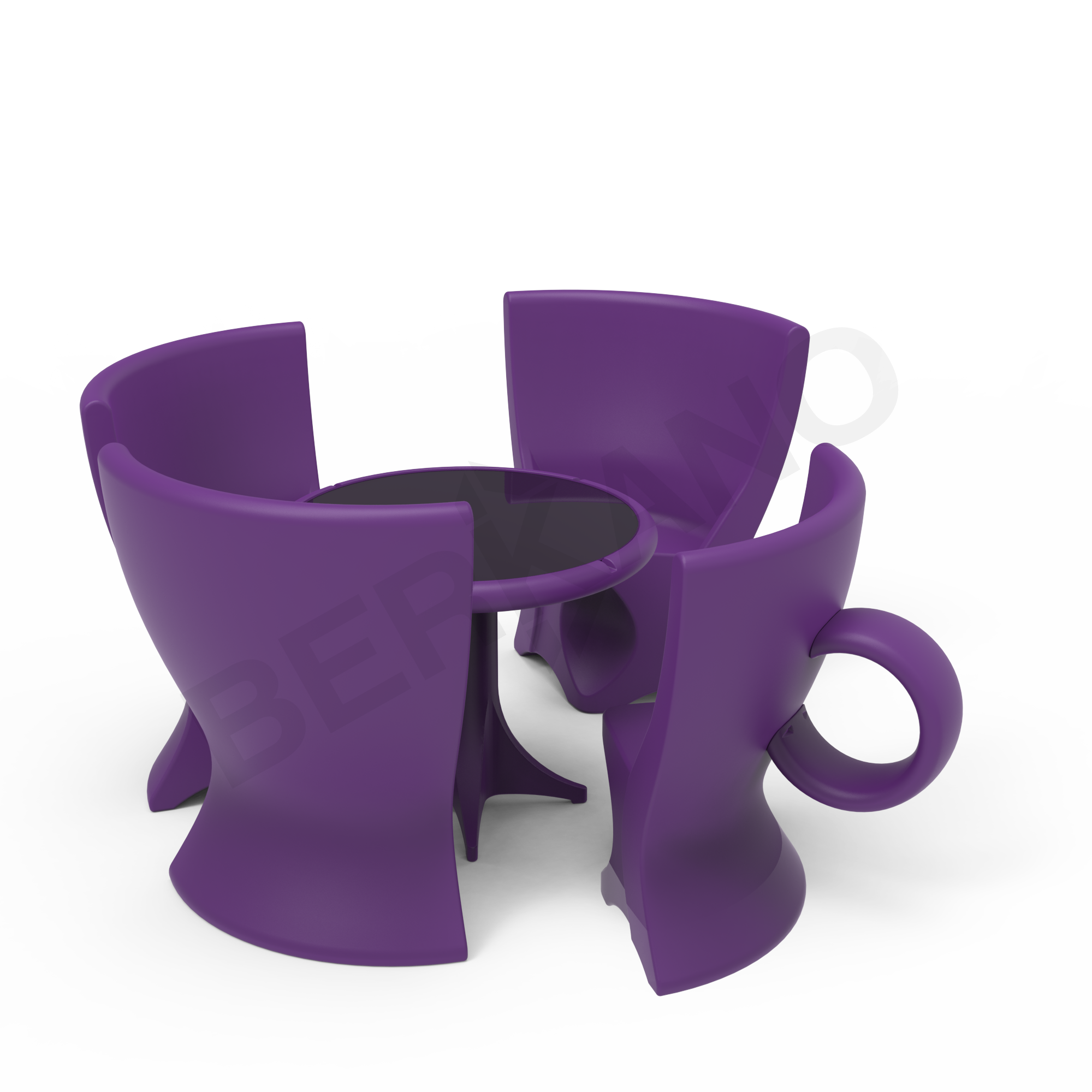 Стол Coffee сиреневого цвета - фото 2