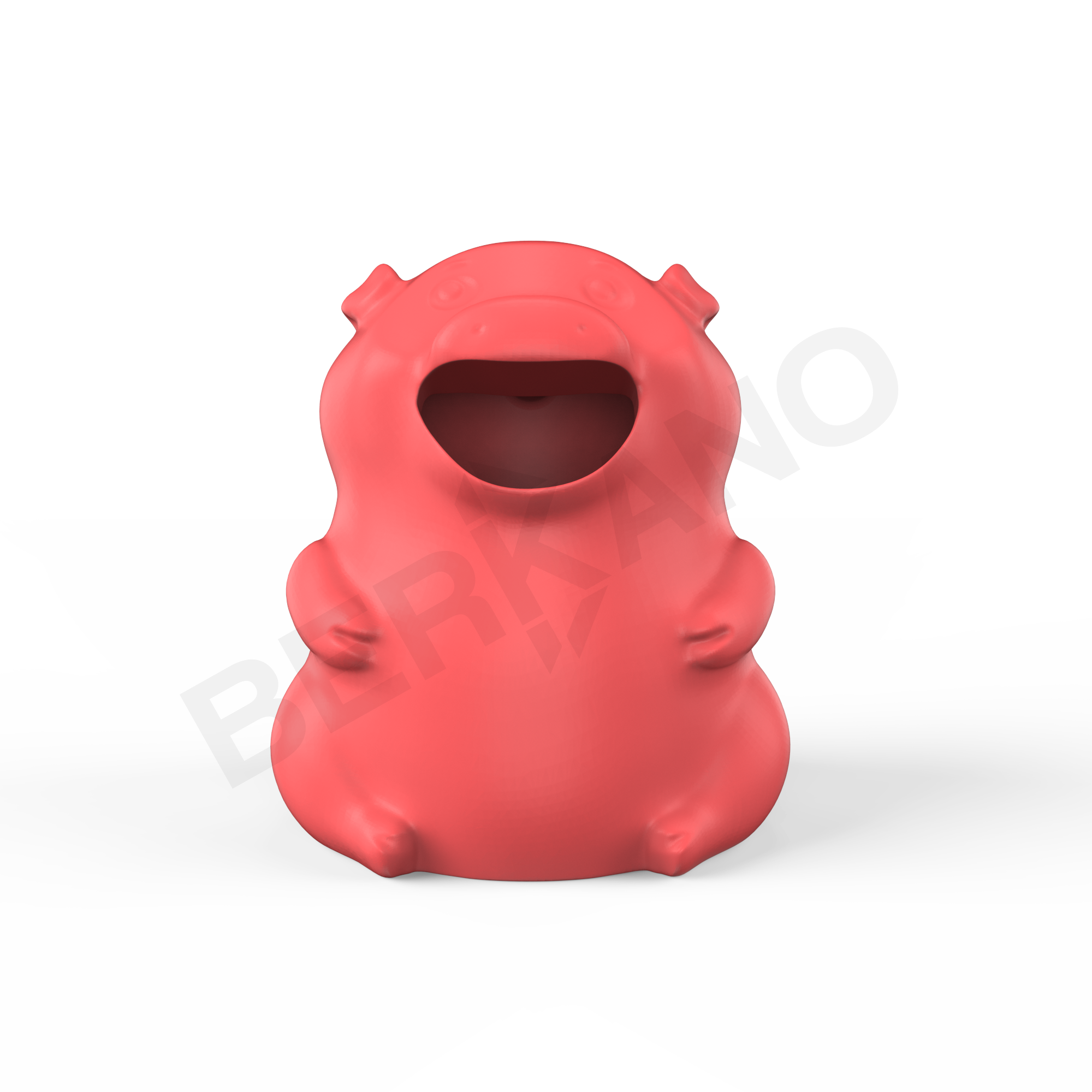 Урна детская BERKANO Piggy красного цвета - фото 2