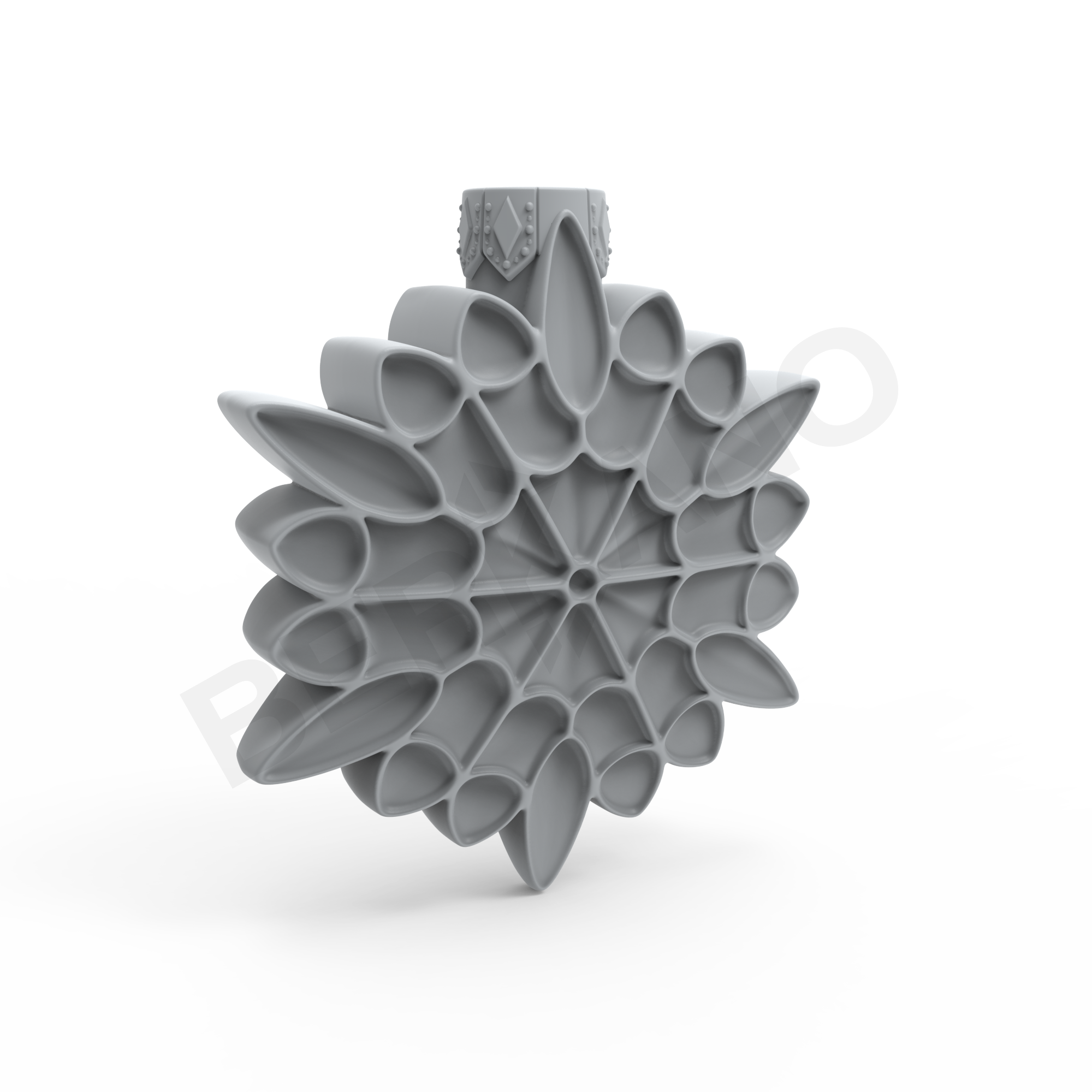 Праздничное украшение SNOWFLAKE серого цвета - фото 8