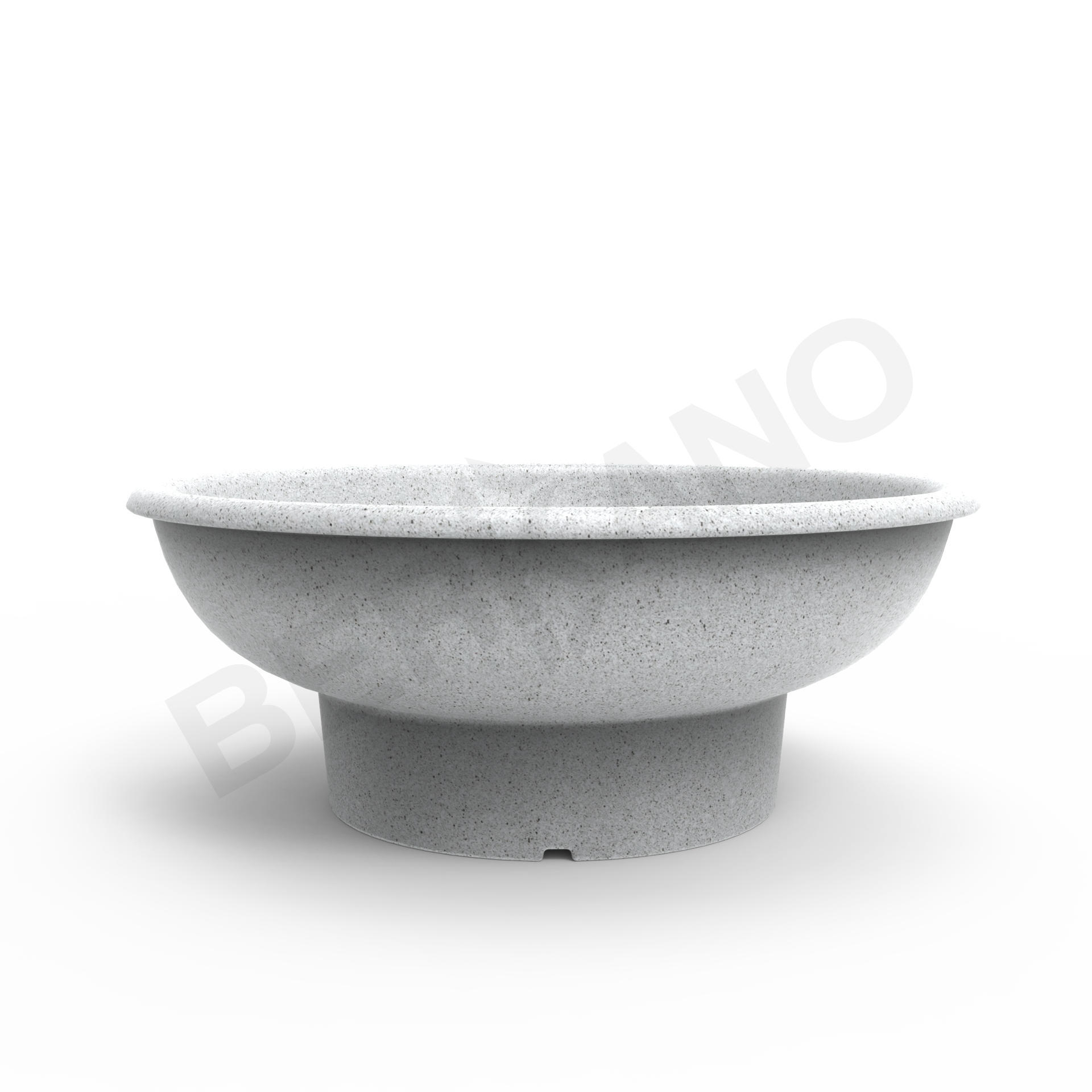 Кашпо Bowl цвета белый гранит - фото 2