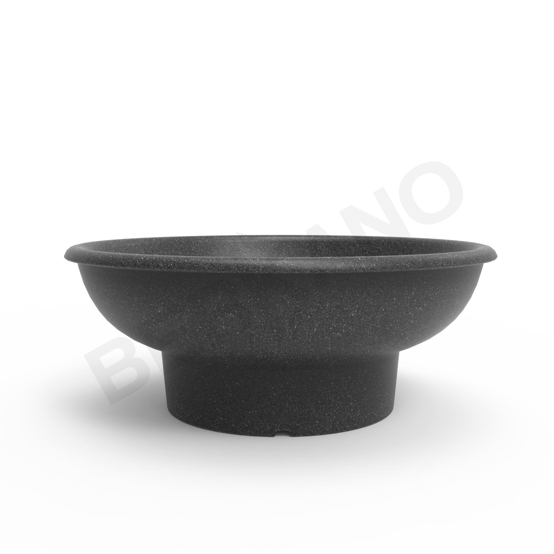 Кашпо Bowl цвета черный гранит - фото 2