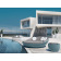 Стол Riviera с стеклом Bone Brown