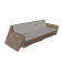 Диван Quaro с подушками кофейного цвета / аксессуар Light grey