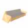 Диван Quaro с подушками оранжевого цвета / аксессуар Light grey