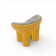 Кресло SLON Yellow / аксессуар Light grey