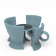 Стул с ручкой Coffee бирюзового цвета