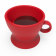 Стул с ручкой Coffee красного цвета