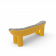 Диван SLON Yellow / аксессуар Light grey