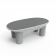 Стол SLON со стеклом белого цвета Granite