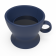 Стул с ручкой Coffee синего цвета