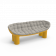 Диван SLON Yellow / аксессуар Light grey