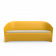 Диван Oasis Yellow / аксессуар бежевого цвета