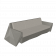 Диван Quaro с подушками Sand Granite / аксессуар Light grey