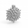 Праздничное украшение SNOWFLAKE белого цвета