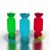 Праздничное украшение CANDY SQUARE белого цвета RGB