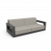 Диван Quarter lounge с подушками цвета черный гранит / аксессуар Light grey