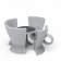 Стул с ручкой Coffee серого цвета