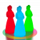Светильник с подсветкой Снегурочка белого цвета RGB