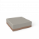 Пуф Quarter modular с подушками коричневого цвета / аксессуар Light grey 