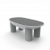 Стол SLON со стеклом белого цвета Granite