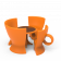 Стул с ручкой Coffee оранжевого цвета
